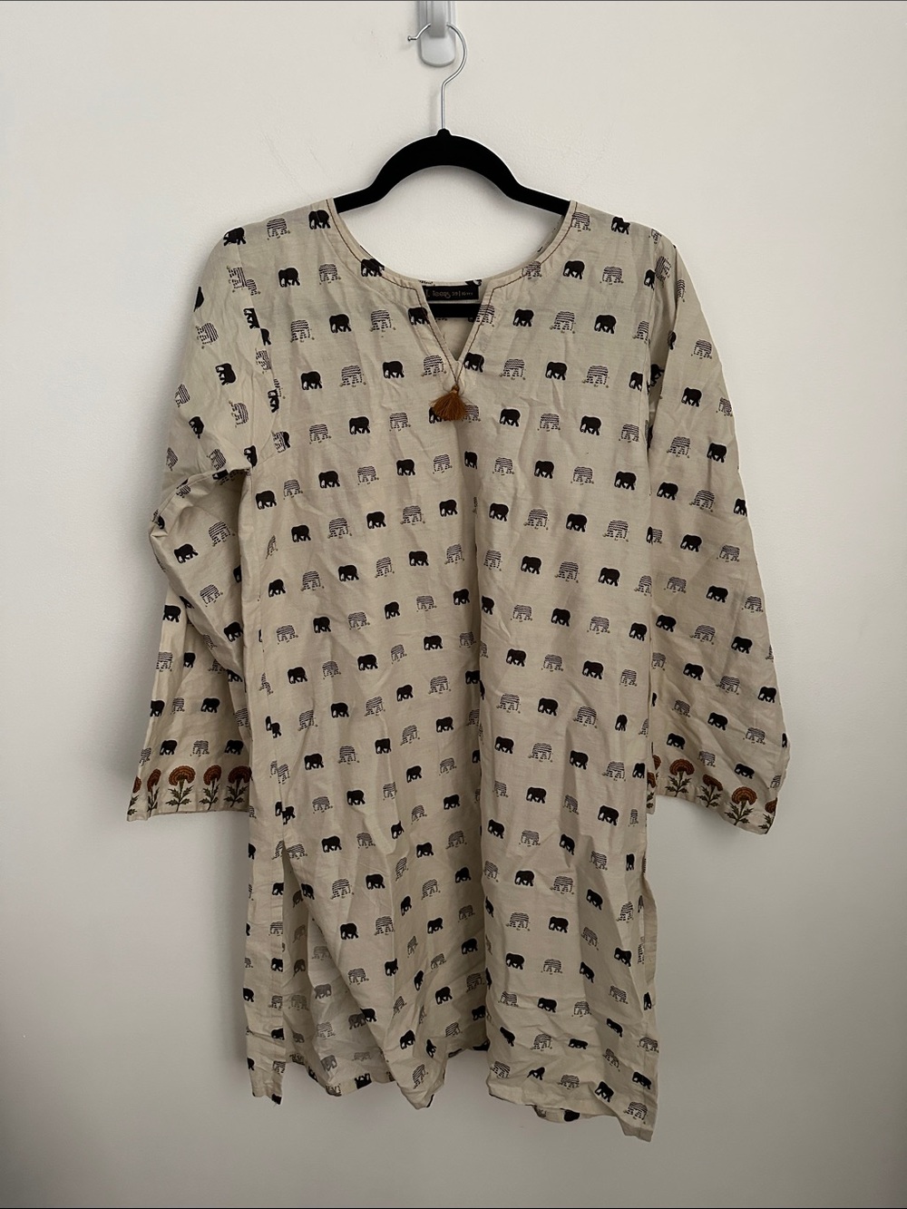 Elephant print Indian shirt